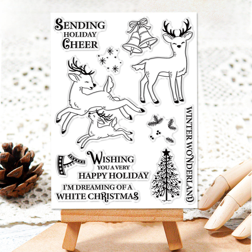 Christmas Deer Dies & Stamps Set