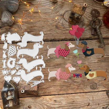 Valentine's Day Pet Dog Metal Cutting Dies