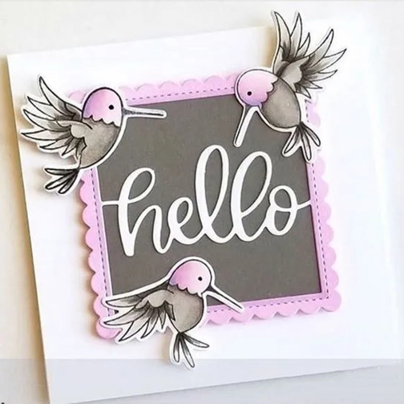 Hello Square Hello Square Frame Metal Cutting Dies – Memorycraftmall