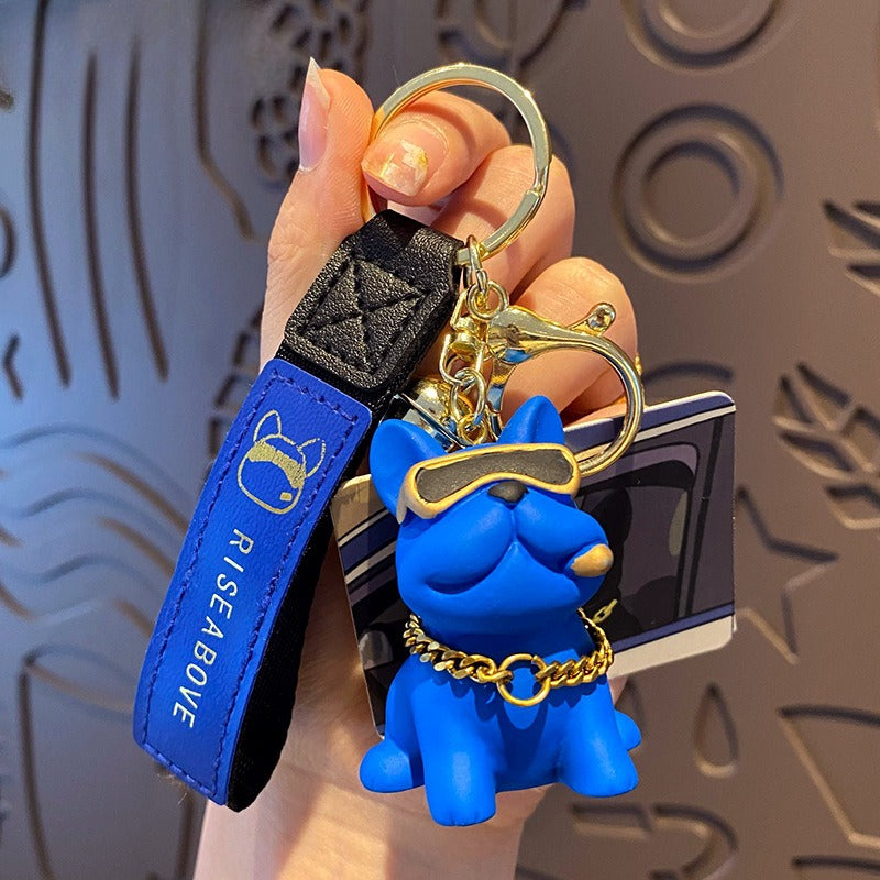 Trendy Bulldog Keychain