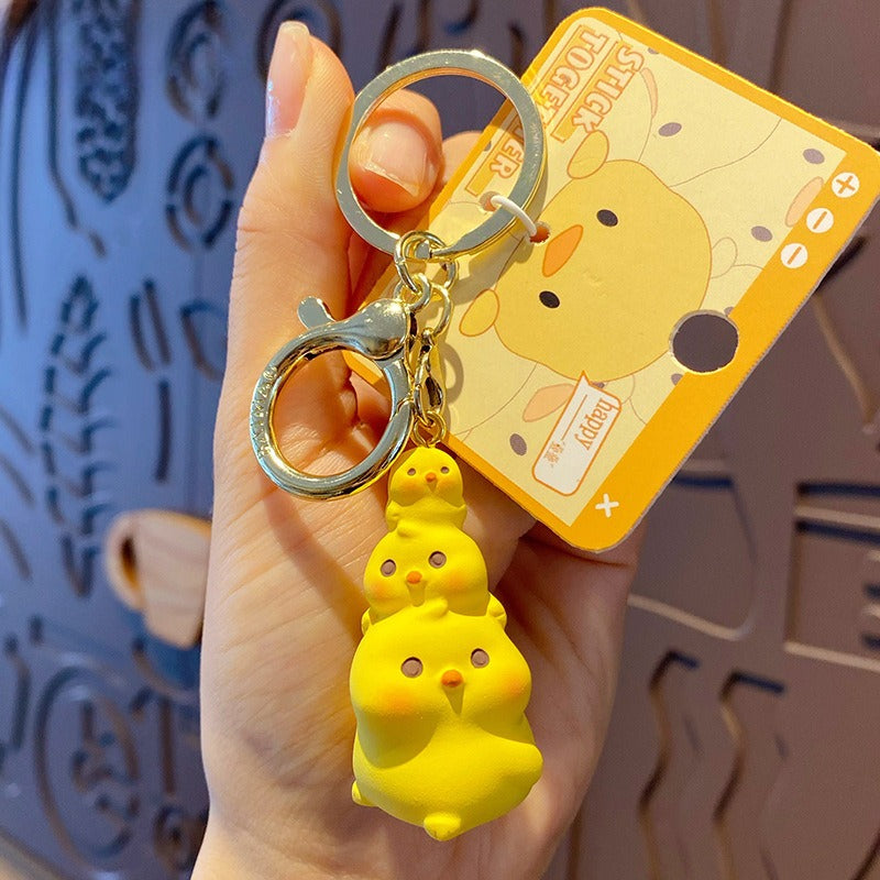 Animal Party Jenga Keychain