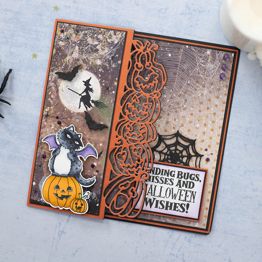 Halloween Pumpkin Lace Frame Cutting Dies