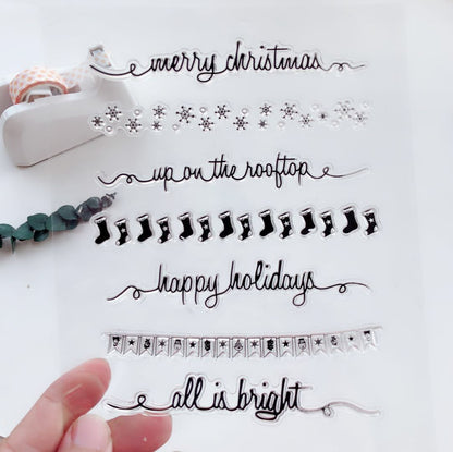 Christmas Hanging Decoration Clear Stamps