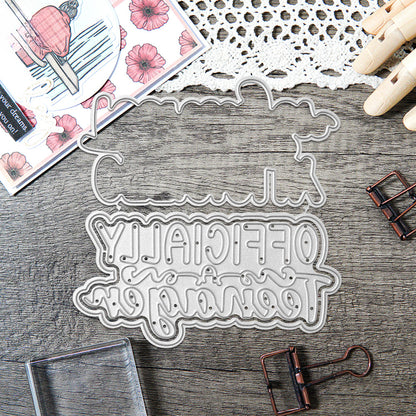 Officially Teenager Words Metal Cutting Dies