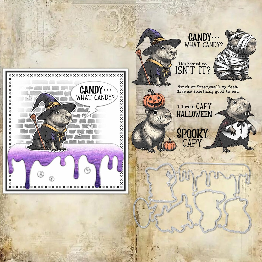 Halloween Capybara Dies & Stamps Set