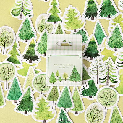 45Pcs Forest Series Boxed Stickers