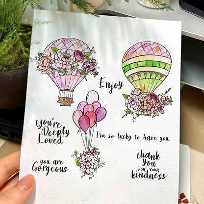 Hot Air Balloon Clear Stamps