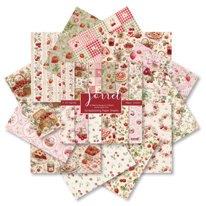 24PCS 6" Fruits Scrapbook Paper & Cardstock