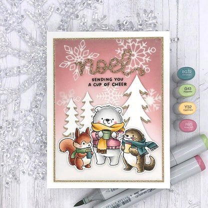Winter Animals Dies & Stamps Set