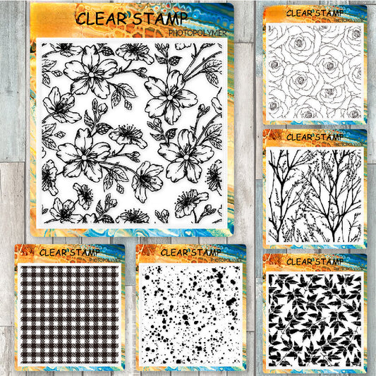 Various Patterns DIY Scrapbook Clear Stamps