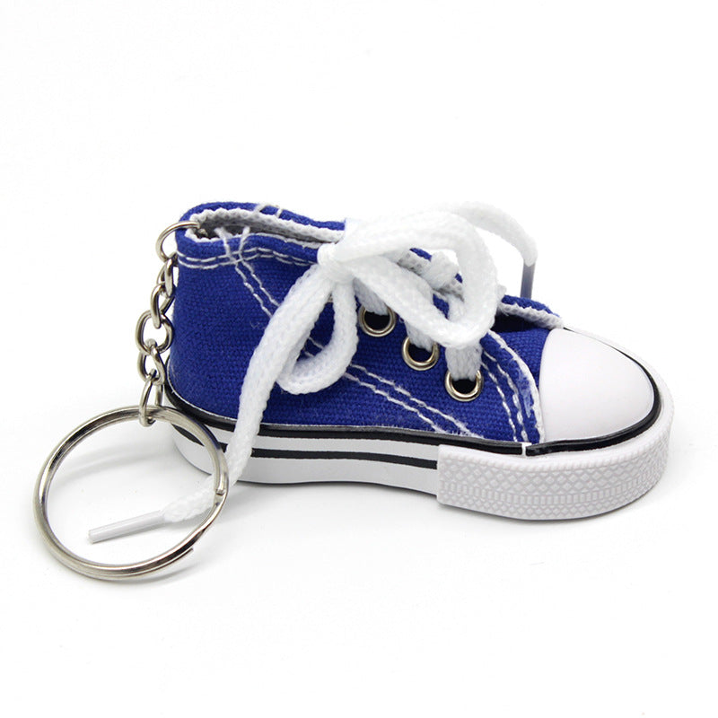 Creative Mini Canvas Shoe Keychain