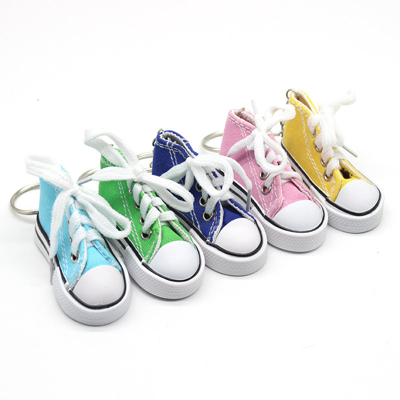 Creative Mini Canvas Shoe Keychain