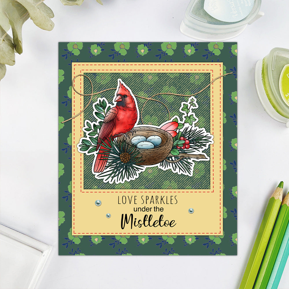 Christmas Bird Clear Stamps