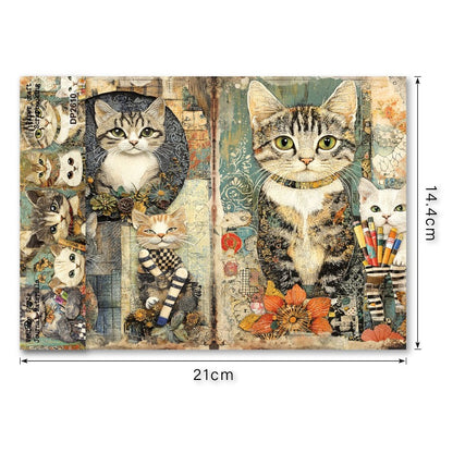 A5 Cute Cats Journal Scrapbook Paper