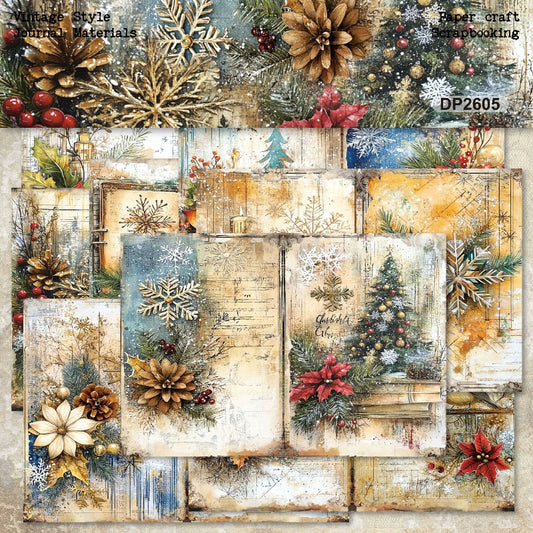 A5 Christmas Decorations Journal Scrapbook Paper