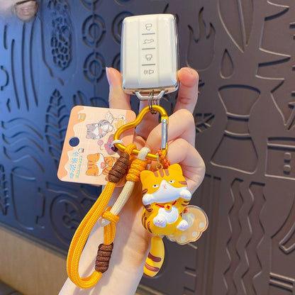 Cute Vitality Cat Doll Keychain