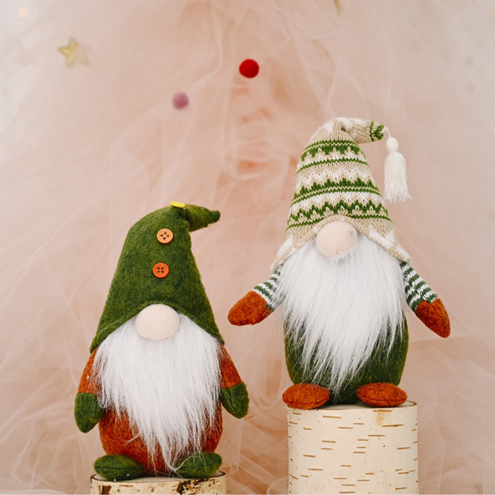 Christmas Gnome Creative Green Plush Doll Decorations