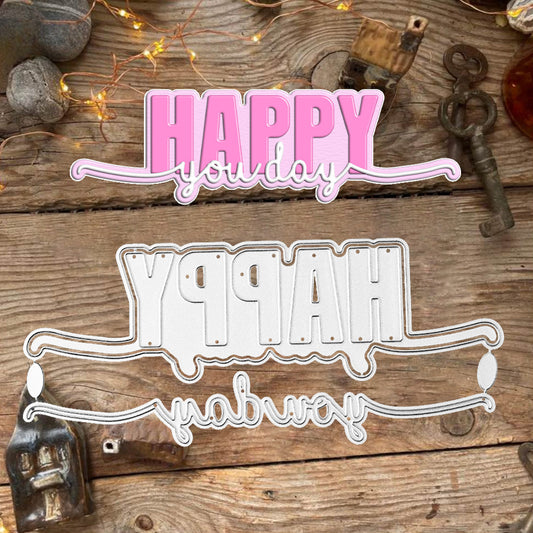 Happy Words Metal Cutting Dies