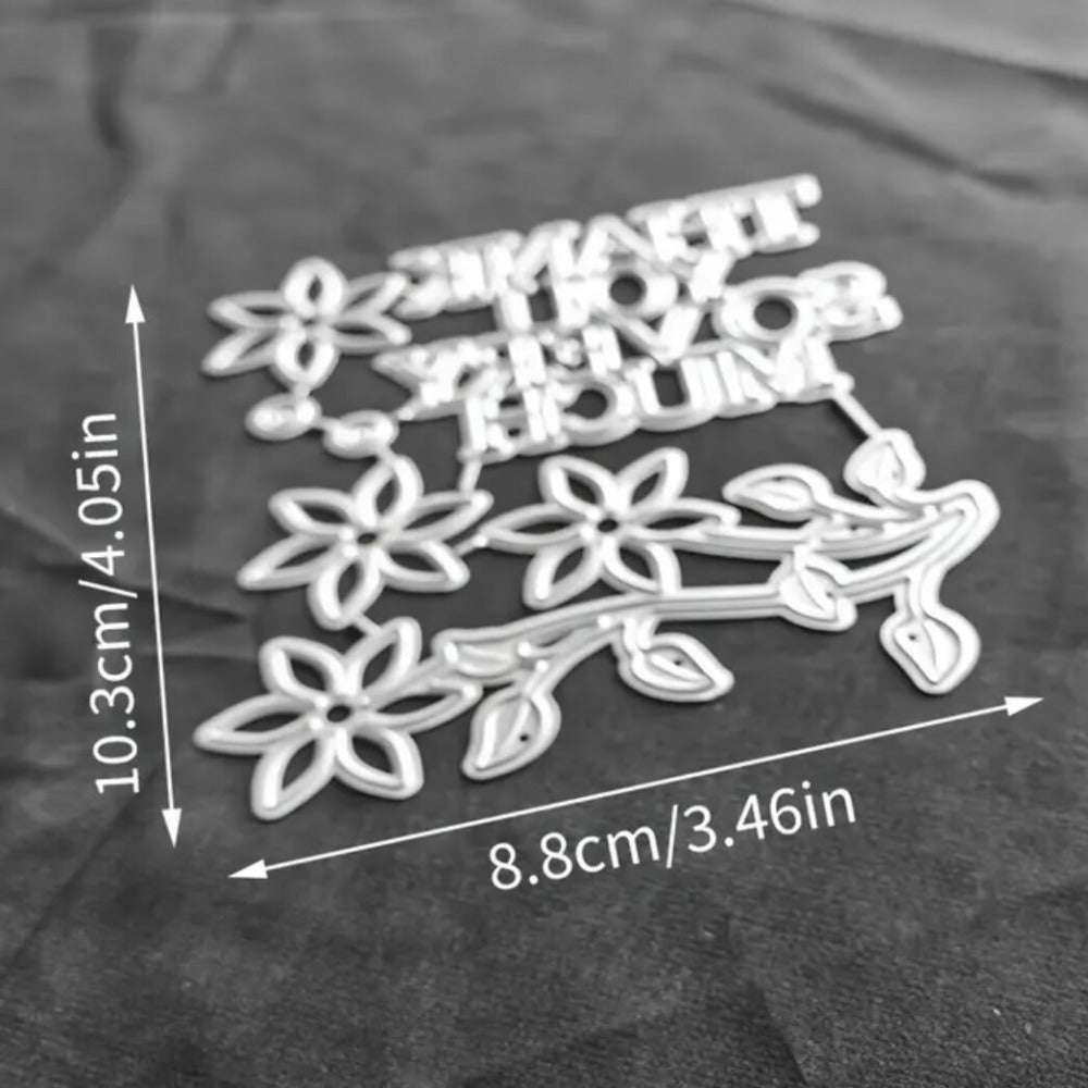 Thank You Card Metal Cutting Dies