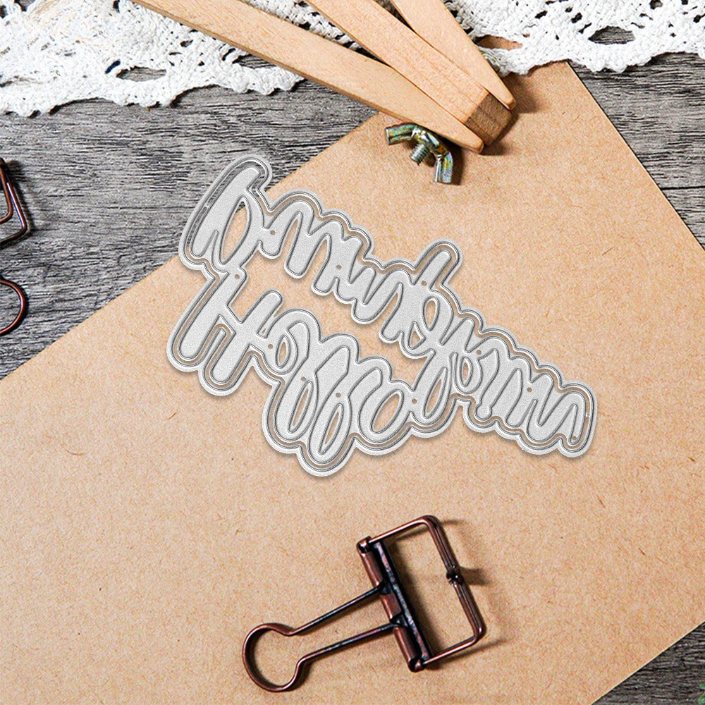 "Hello Pumpkin" Words Metal Cutting Dies
