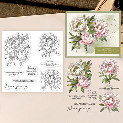 Beautiful Camellia Clear Stamps