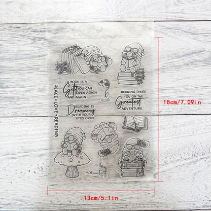 Reading Gnomes Dies & Stamps Set