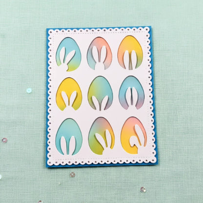 Easter Bunny Ear Eggs Background Board Cutting Dies