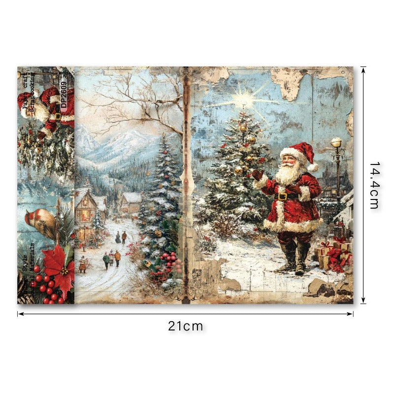 A5 Christmas Theme Journal Scrapbook Paper