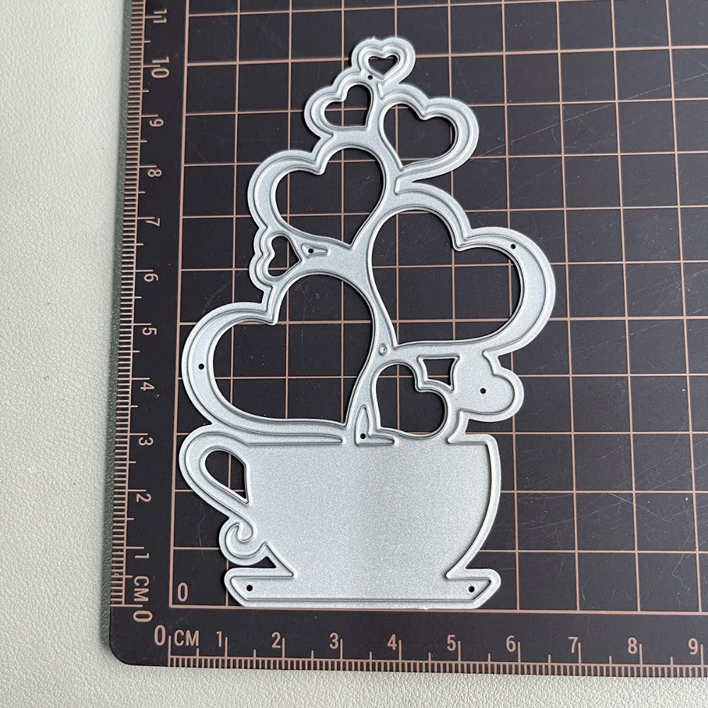 Valentine's Day Tea and Coffee Cup Cutting Dies