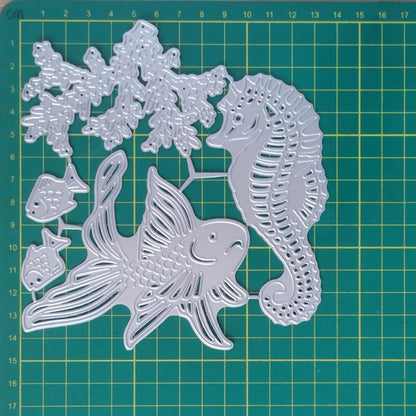 Seahorse and Goldfish Dies & Stamps Set