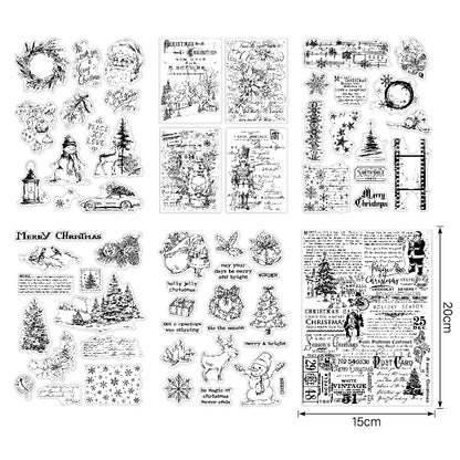 Christmas Series DIY Decorative Journal Clear Stamps