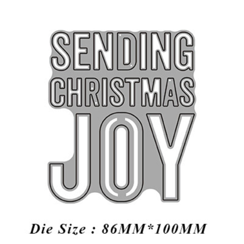 Christmas Greetings Metal Cutting Dies
