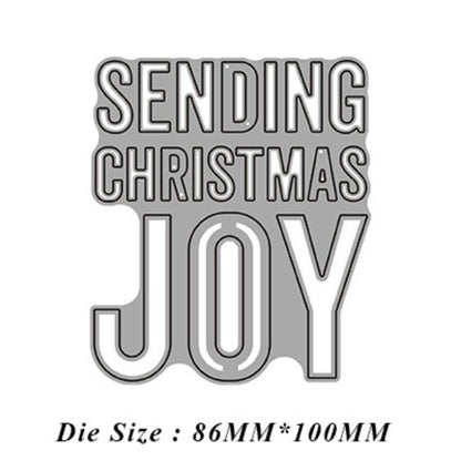 Christmas Greetings Metal Cutting Dies