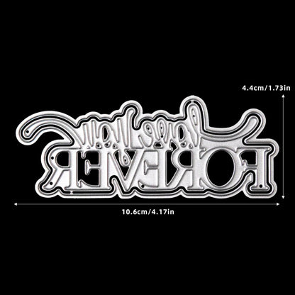 "Love You Forever" Letters Metal Cutting Dies