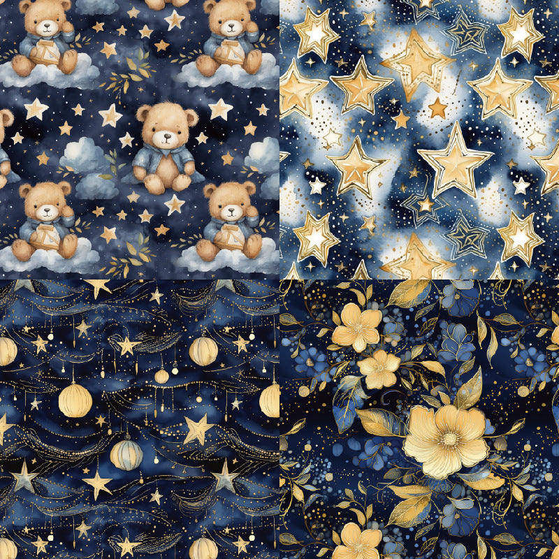 24PCS 6" Cuddle Scrapbook Paper & Cardstock