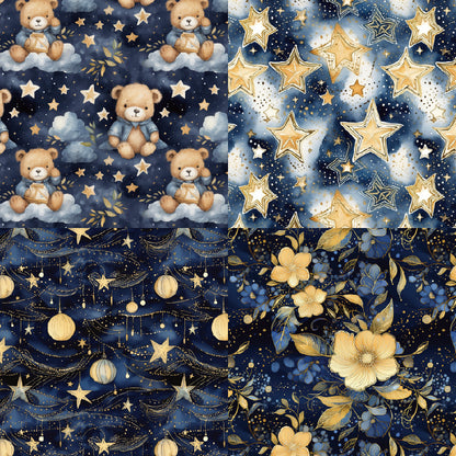 24PCS 6" Cuddle Scrapbook Paper & Cardstock