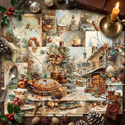 A5 Christmas Bakery Journal Scrapbook Paper