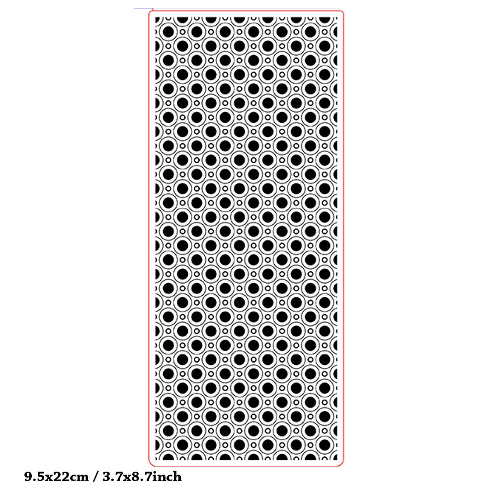 Polka Dot Design Plastic Embossing Folder