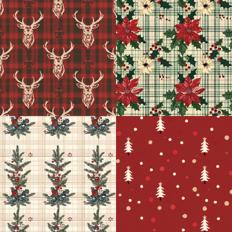 24PCS 6" Xmas Scrapbook Paper & Cardstock