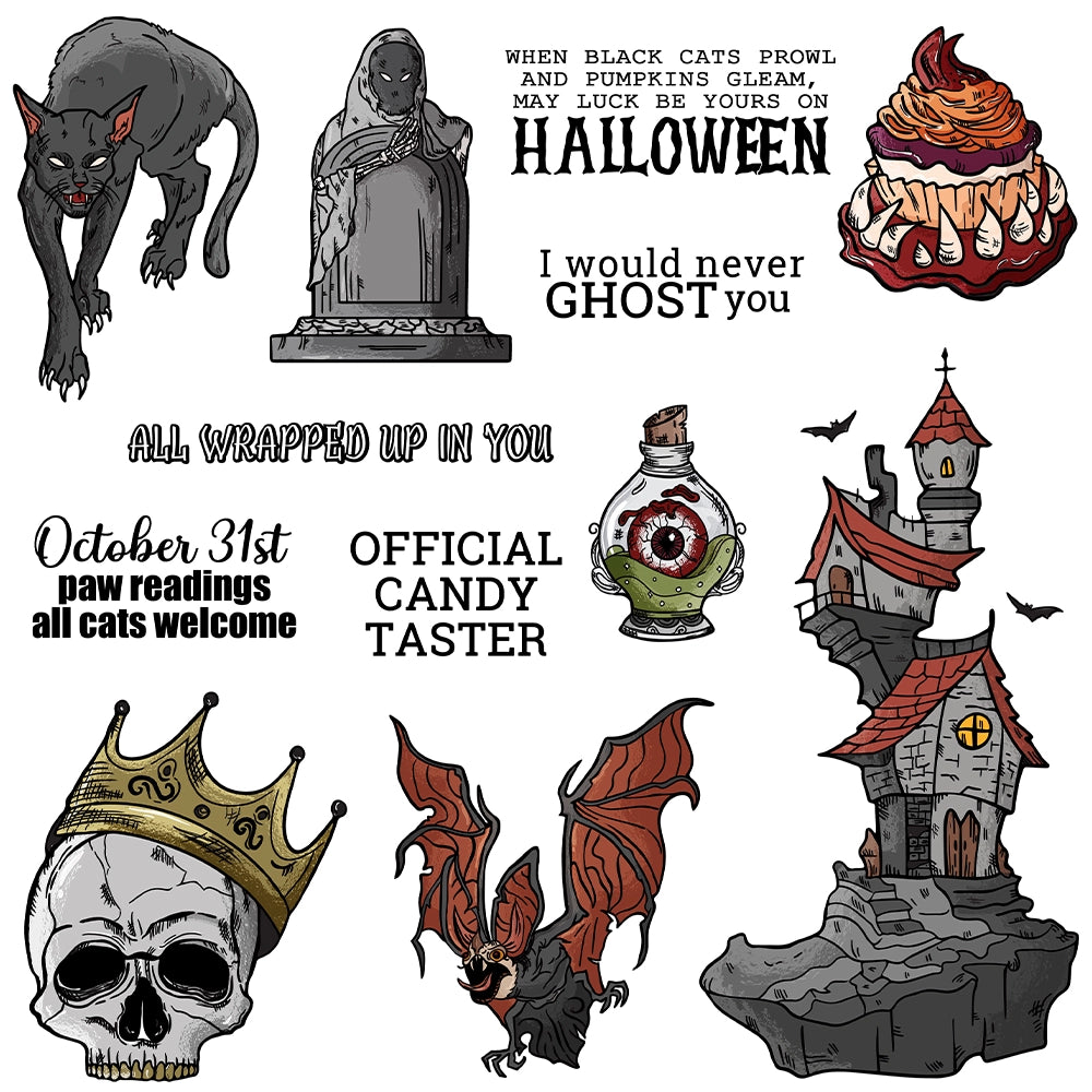 Halloween Series Dies & Stamps Set