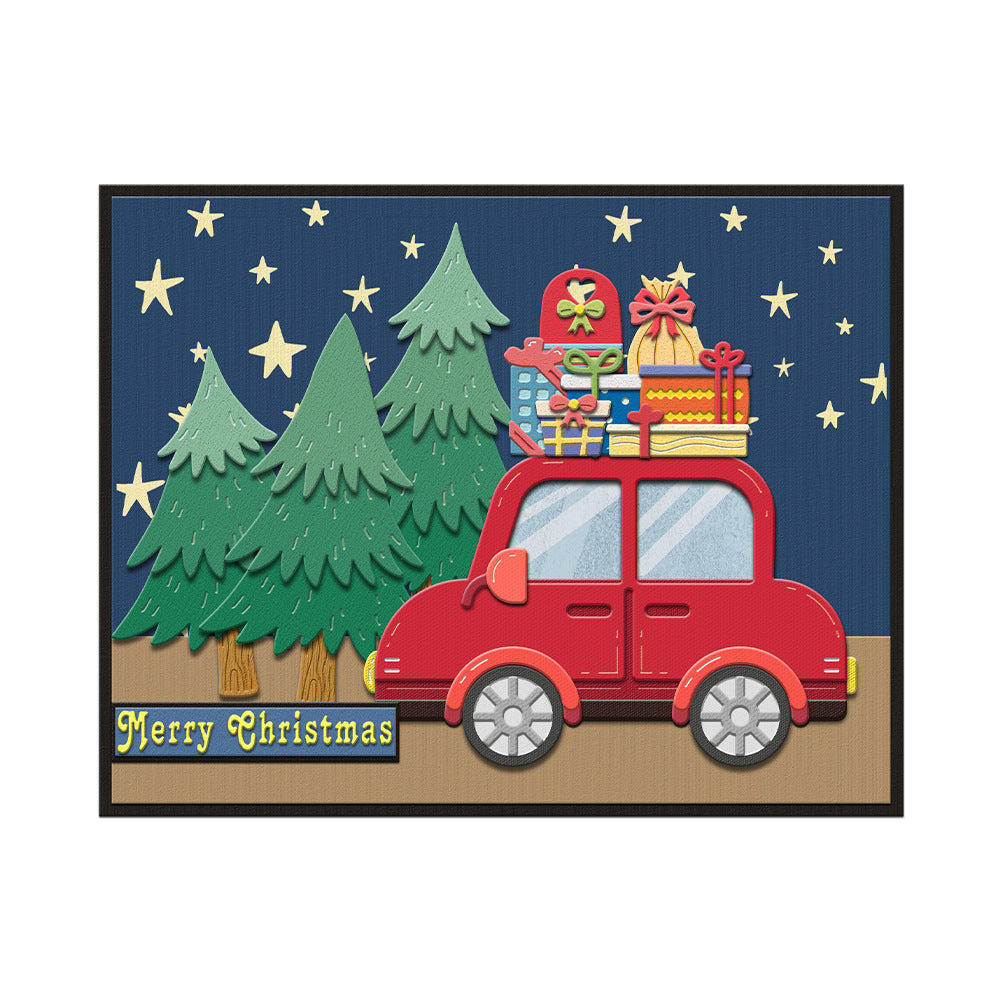 Christmas Trees and Cars Metal Cutting Dies