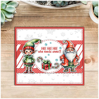 Cute Santa Elf Clear Stamps