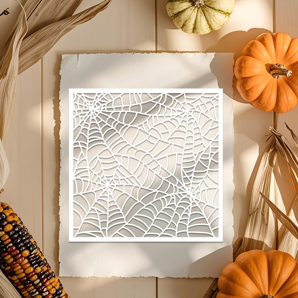 Spiderweb Pattern DIY Painting Hollow Stencil