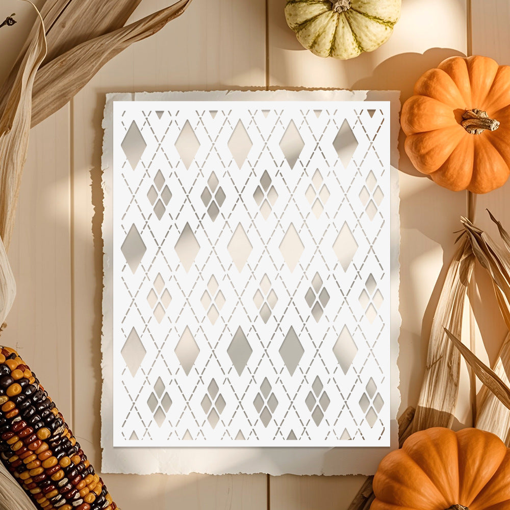 Diamond Pattern DIY Painting Hollow Stencil