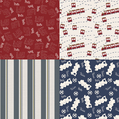 24PCS 6" Doodle Rail Scrapbook Paper & Cardstock