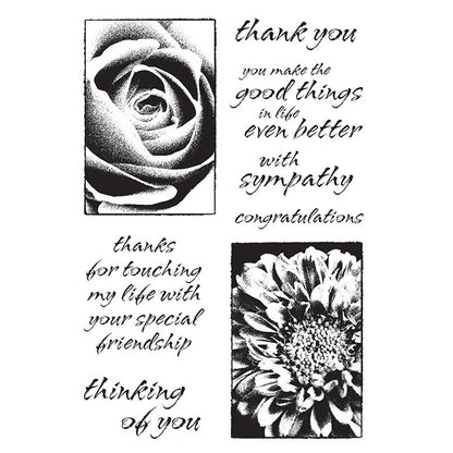 Rose Pattern Clear Stamps