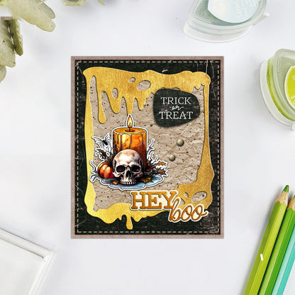 Halloween Candles Dies & Stamps Set