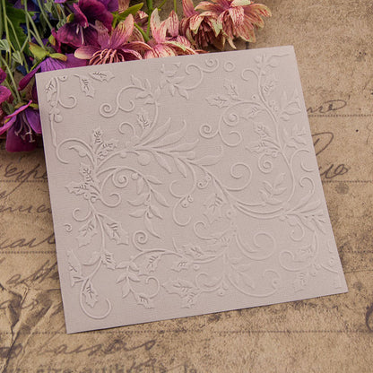 Vine Leaves Plastic Embossing Folder