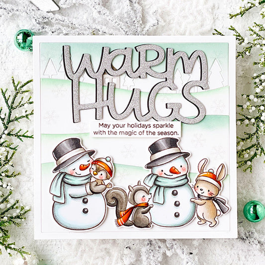 Winter Snowman Dies & Stamps Set