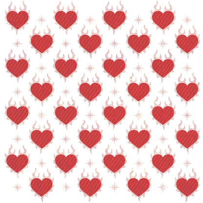 2 PCS Heart Pattern DIY Painting Hollow Stencil